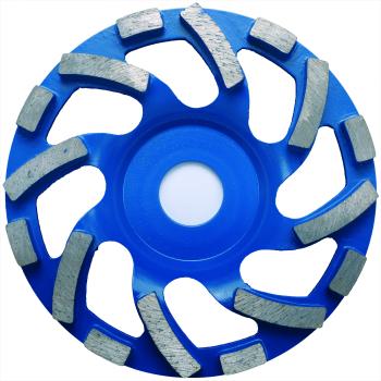 Diamant Schleiftopf NEW FAN CUP Industrieboden blau