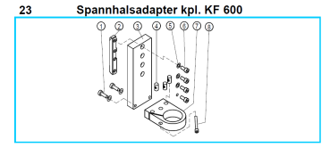 KF 600 Spannhalsadapter