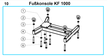 Ersatzteile KF 1000 Fußkonsole