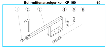 Bohrmittenanzeiger KF160