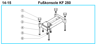KF 250 Fußkonsole