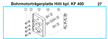 KF 400 motor plate Hilti
