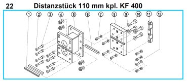 KF 400 Distanzstück 110 mm