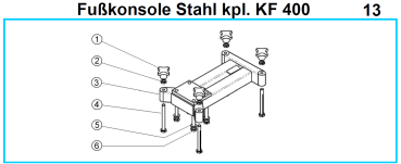KF 400 Fußkonsole
