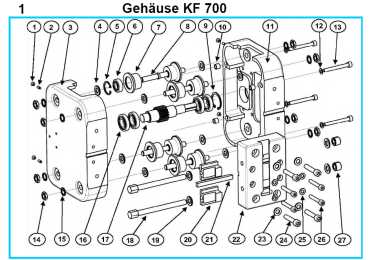 Spare parts KF 700 housing