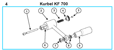 spare parts KF 700 crank