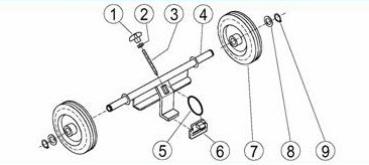 wheel axle