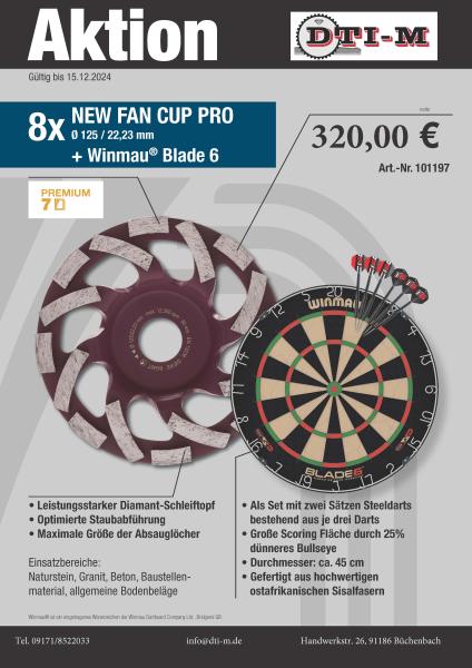 Aktion 8 x Schleiftopf  inkl. Blade 6