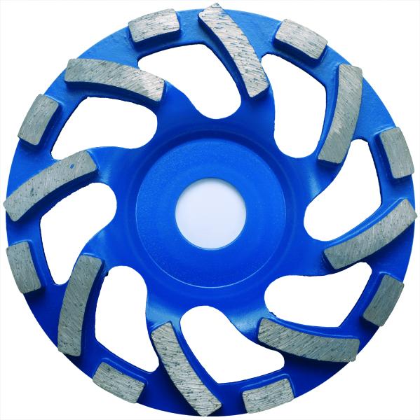 Diamant Schleiftopf NEW FAN CUP Industrieboden blau
