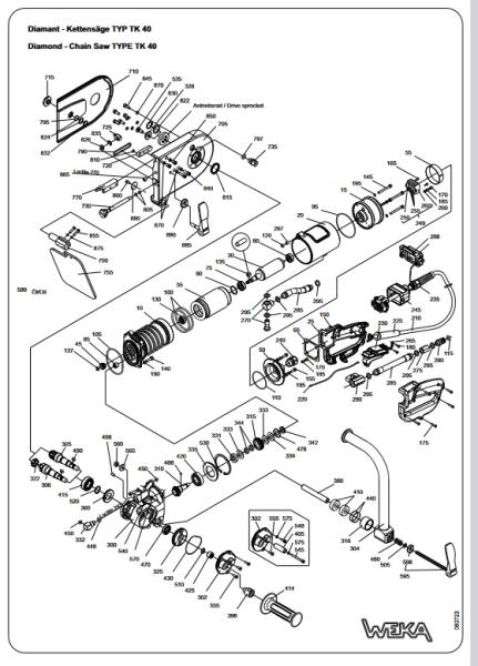 Ersatzteile TK 40 Kettensäge