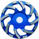 Diamond Grinding Cup NEW FAN CUP Industriel floors blue