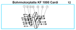 Spare parts KF 1000 Motor plate CARDI