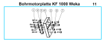 Spare parts KF 1000 motor plate WEKA