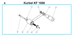 Ersatzteile KF 1000 Kurbel