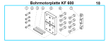 KF 600 Bohrmotorplatte