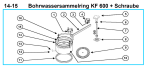 KF 600 Bohrwassersammelring + Schraube