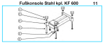KF 600 Fußkonsole Stahl