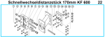 KF 600 Schnellwechseldistanzstück 170 mm