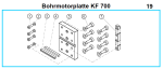 Spare parts KF 700 drill motor plate