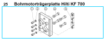 Ersatzteile KF 700 Bohrmotorträgerplatte Hilti