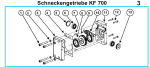 spare parts KF 700 worm gear