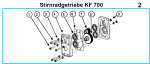 Spare parts KF 700 spur gear